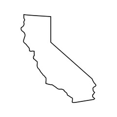 California outline map