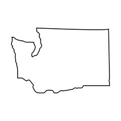 Washington outline map