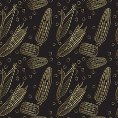 seamless pattern with corn - 783227638