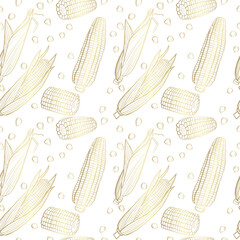seamless pattern with corn - 783227842