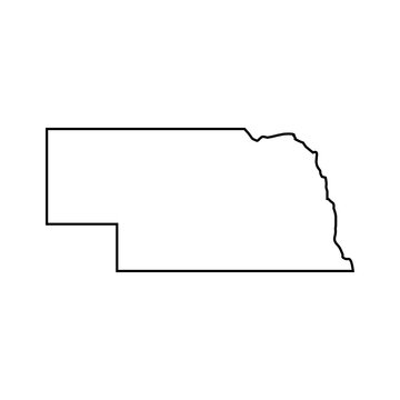 recommend clip art: Nebraska outline map