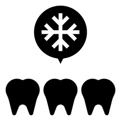 SENSITIVE,medical,snowflake,cold,tooth.svg