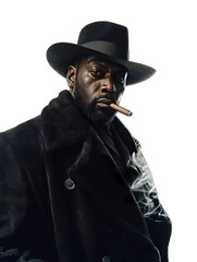 Fototapeta premium Cowboy African Men With cigarettes