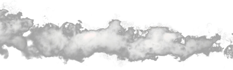 clean white cloud on transparent background