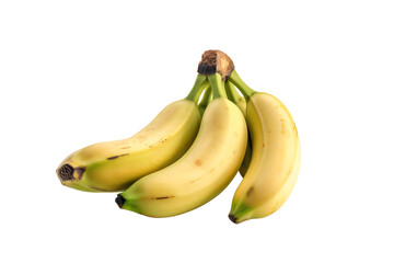 Bunch of bananas isolated on white background