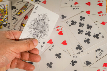 Medell&iacute;n, Antioquia, Colombia. January 20, 2024. Close-up of dice game and token.