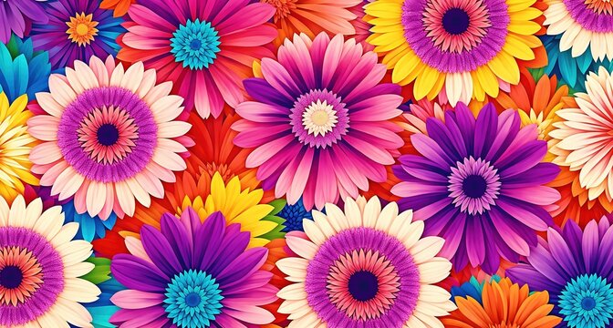 A colorful image of flowers.