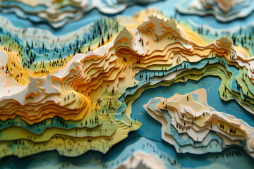 Close Up of Intricate Paper Artwork