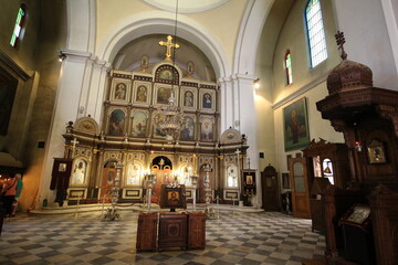 interior of the cathedral of st mary Kotor