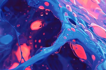 Capture the intricate details of Vibrational Modes in a surreal, CG 3D rendering Showcase the dynamic movement with vibrant colors and abstract shapes