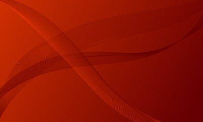 red smooth gradient with lines wave curves abstract background
