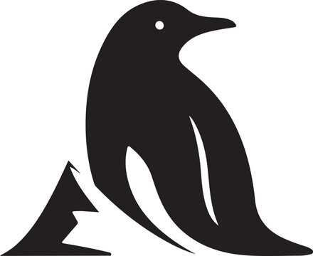 recommend clip art: simple silhouette of penguin 