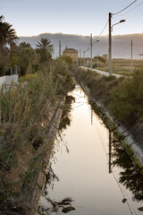 Channel from Casa dell Acqua, Petrosino, Sicily, Italy