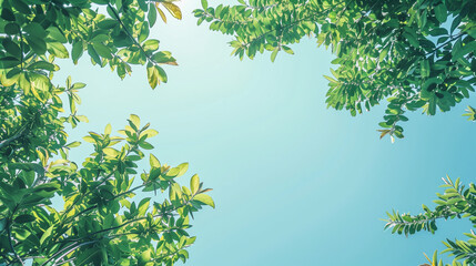 Obraz premium green leaves in the sun