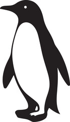 Naklejka premium simple silhouette of penguin 