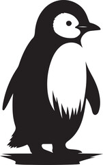 simple silhouette of penguin (81).eps