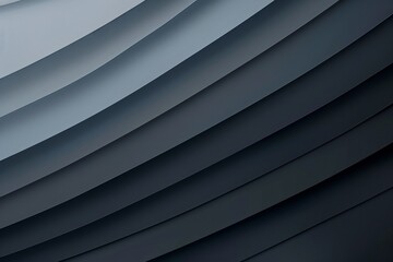 Dark grey gradient background with geometric waves in a minimalist style - obrazy, fototapety, plakaty