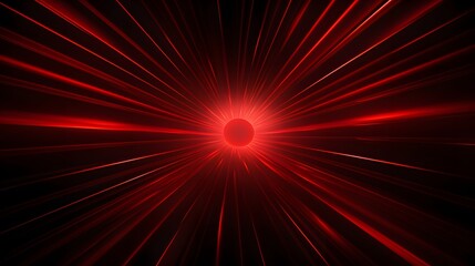 Radial red light through the tunnel glowing in the darkness for print designs templates,...