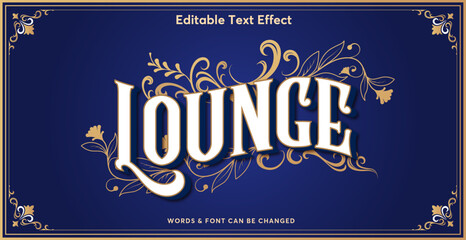 Luxury text effect editable text style