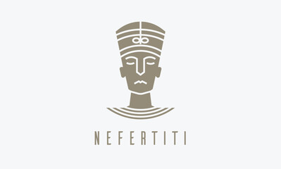 Elegant Nefertiti Logo - Ancient Egyptian Inspired Design