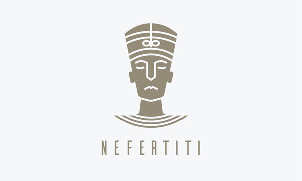 Elegant Nefertiti Logo - Ancient Egyptian Inspired Design