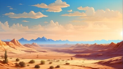 Desert sand dune landscape