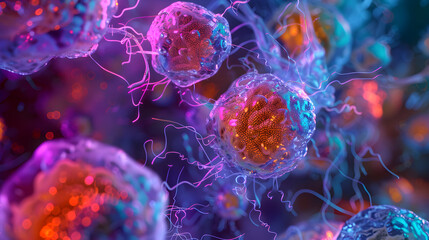 Visualizing Human Immunity: Active Natural Killer Cells in Action