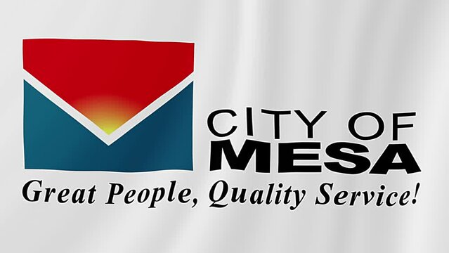 Mesa, Arizona 2005 Waving Flag. Realistic Flag Animation.