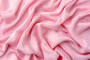 Fototapeta premium Soft cotton fabric, pastel pink, seamless, 2D flat texture, ideal for 3D work, top-down view.