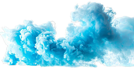Blue Smoke Isolated