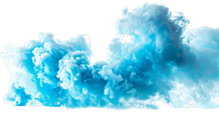 Blue Smoke Isolated