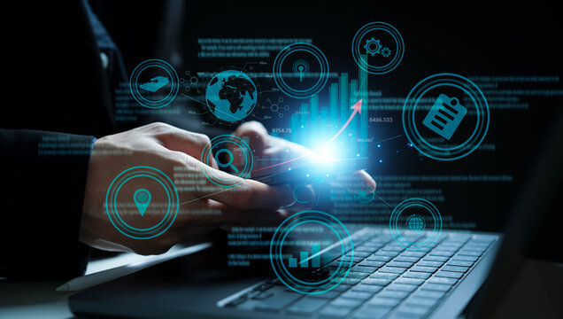 searching icon by person by mobile phone for business information and communication with customer and projects team and searching to access to data analysis and search job send resume for another job