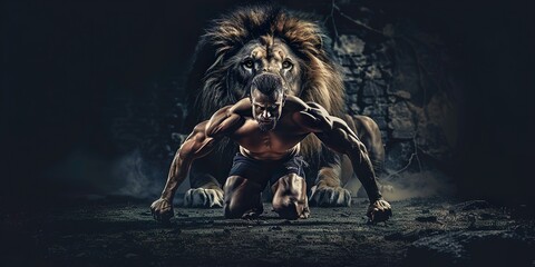 Muscular Man Unleashes Inner Beast