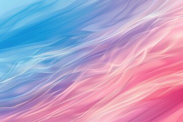 Abstract background with soft pink and blue pastel color waves - obrazy, fototapety, plakaty