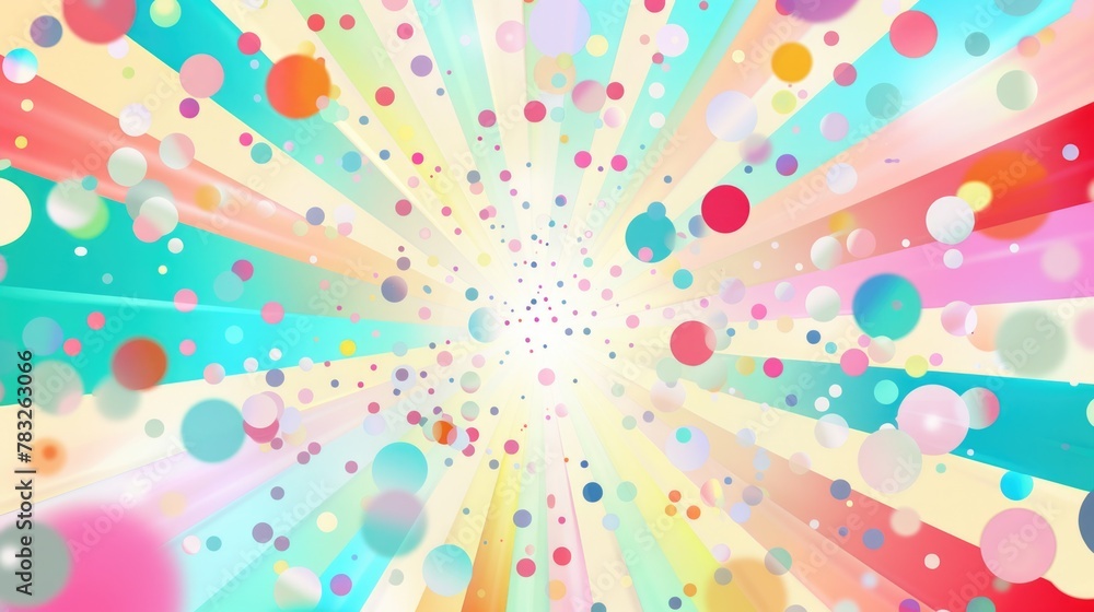 Poster A vibrant background with various circles and dots. Perfect for design projects