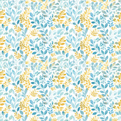 Springtime delicate floral seamless pattern. For packaging, wrapping paper, invitation, card and decoration.	