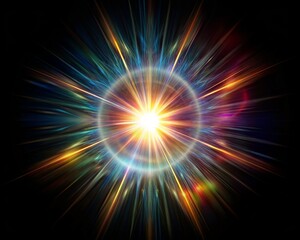 abstract background with rays, abstract light burst