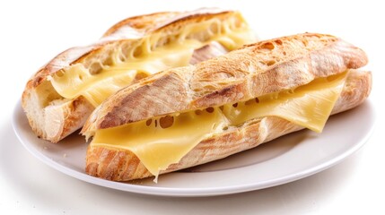 Delicious sandwich with cheese and meat, perfect for food blogs or restaurant menus