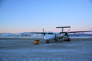 Tromsø airport in winter