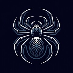 Detailed Spider Logo for Pest Control and Outdoor Adventure Brands