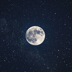 Fototapeta na wymiar The moon is beautiful tonight.