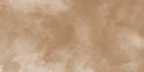 Modern Brown seamless stucco texture. Old seamless grunge vintage aged paper texture. Watercolor Grungy Paint. Sky Aguarelle Texture. White powder explosion isolated on Brown background.