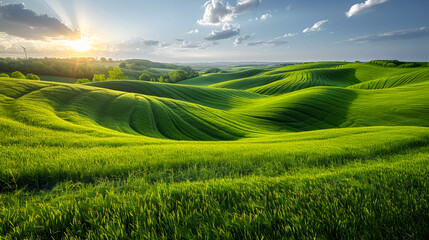A beautiful green landscape