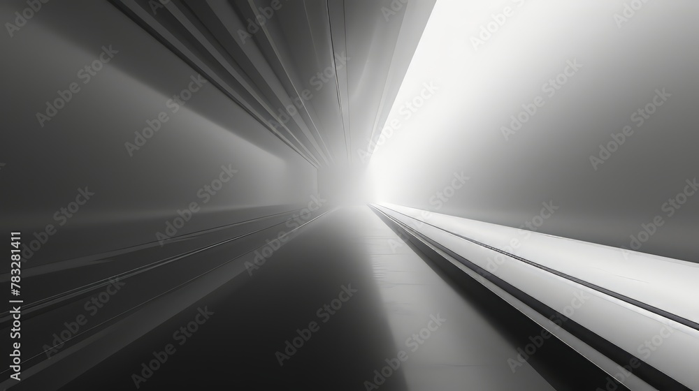 Poster a grayscale gradient with a subtle linear effect, creating a sense of depth and perspective