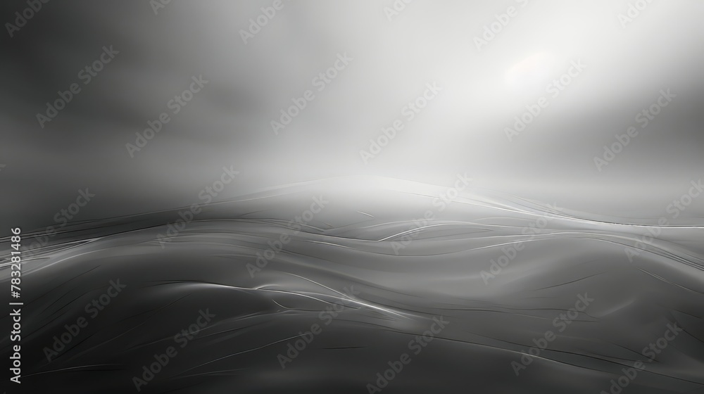 Poster a grayscale gradient with soft, blurred edges, ideal for blending with other elements