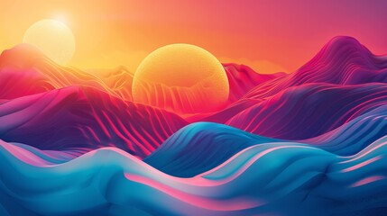 Abstract grainy gradient design with a futuristic vibe - obrazy, fototapety, plakaty