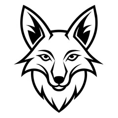 wolf head vector