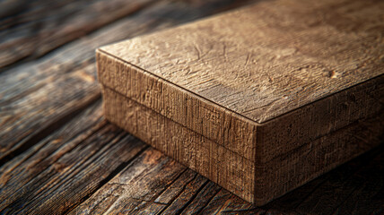 Wooden textured plank on rustic background.