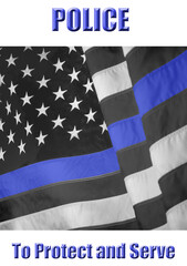 Obraz premium The Thin Blue Line. 