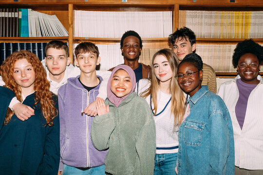 Group of students posing